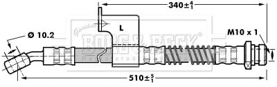 BORG & BECK stabdžių žarnelė BBH7032